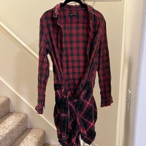 Multi plaid shirt